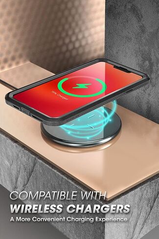 حافظة سلسلة SUPCASE Unicorn Beetle Pro لهاتف iPhone 13 Pro (إصدار 2021) مقاس 6.1 بوصة، واقي شاشة مدمج لكامل الجسم (أزرق سماوي) in Kuwait