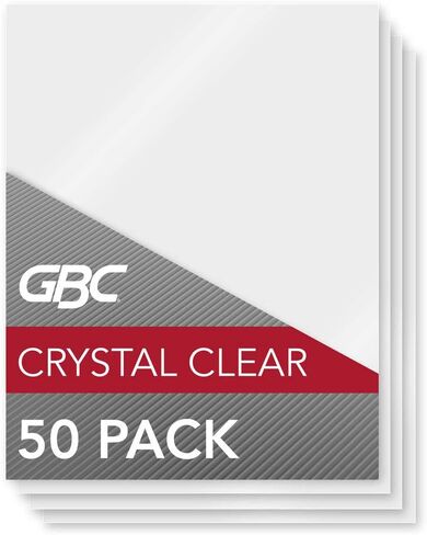GBC Laminating Sheets, Thermal Laminating Pouches Letter Size, 10mil, HeatSeal Crystal Clear, 50 Pack (3200405) in Saudi Arabia