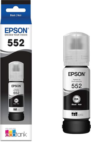 حبر زجاجة Epson Claria ET Premium T552020 عالي السعة - أسود وحبر زجاجة Claria ET Premium T552120 عالي السعة - أسود للصور in Saudi Arabia