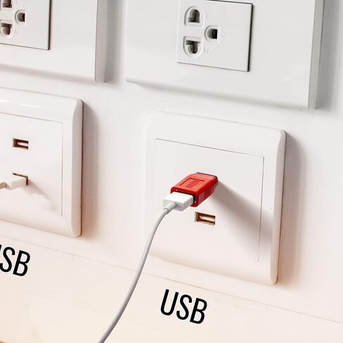 ان تي دبليو محول USB للشحن الامن، احمر، صغير (NUSB-KDL5-RD) in Kuwait