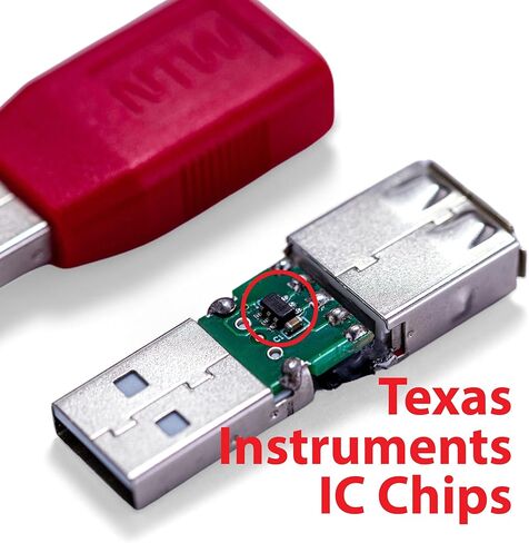 ان تي دبليو محول USB للشحن الامن، احمر، صغير (NUSB-KDL5-RD) in Kuwait