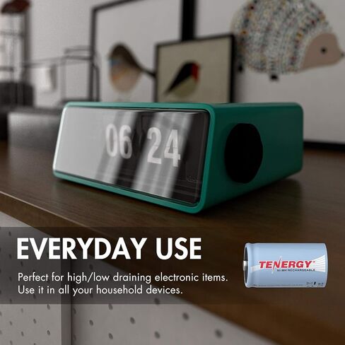 Tenergy D Rechargeable Batteries, 10000mAh NiMH D Size Battery, 8-Pack in Saudi Arabia