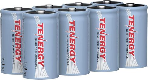 Tenergy D Rechargeable Batteries, 10000mAh NiMH D Size Battery, 8-Pack in Saudi Arabia