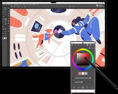 بديل قلم BSDTECH Galaxy Tab S8 S لجهاز Samsung Galaxy S8/S8 Plus/S8 Ultra (EJ-PT870BJEGUJ) قلم اللمس (بدون بلوتوث) + نصائح (أسود) in Kuwait