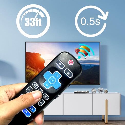 حزمة من 2 جهاز تحكم عن بعد بإضاءة خلفية عالمية لجهاز التحكم عن بعد R-KU-TV، متوافق مع تلفزيون TCL/Hisense/Sharp/Philips/Onn/Element/Insignia/Westinghouse R-KU TV (ليس لـ R-KU Stick/Box) in Kuwait