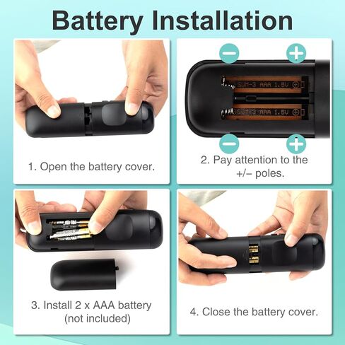 حزمة من 2 جهاز تحكم عن بعد بإضاءة خلفية عالمية لجهاز التحكم عن بعد R-KU-TV، متوافق مع تلفزيون TCL/Hisense/Sharp/Philips/Onn/Element/Insignia/Westinghouse R-KU TV (ليس لـ R-KU Stick/Box) in Kuwait