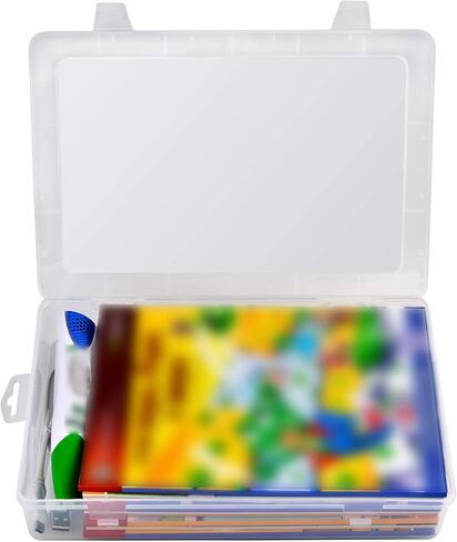 حافظة متوافقة مع نظام Leapfrog LeapReader LearnTo Read 5 كتاب، حزمة 10 كتاب، صندوق يناسب أيضًا تعلم القراءة، السعة 1، 2 كابل USB (الحافظة فقط in Kuwait