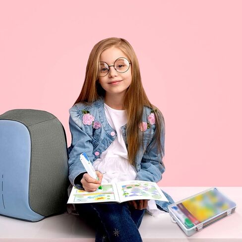 حافظة متوافقة مع نظام Leapfrog LeapReader LearnTo Read 5 كتاب، حزمة 10 كتاب، صندوق يناسب أيضًا تعلم القراءة، السعة 1، 2 كابل USB (الحافظة فقط in Kuwait