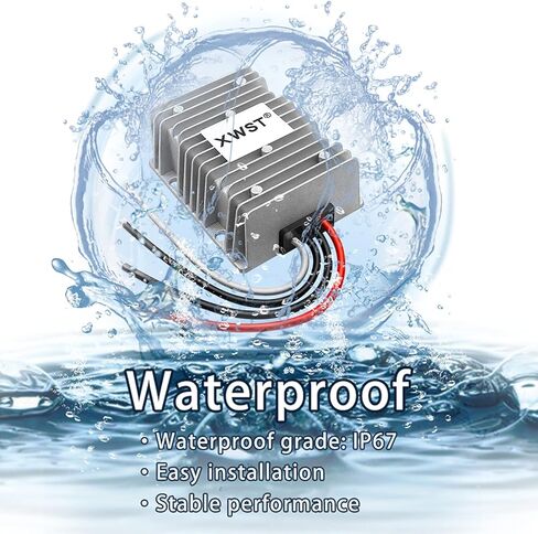 DC DC Stabilizer 9V-36V to 24V Boost Buck Converter 20A 360W Waterproof Power Supply Auto Step Up Down Voltage Regulator 24V Volt Transformer Module in Kuwait