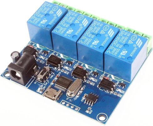 NOYITO 4-Channel Micro USB Relay Module USB Smart Control Switch USB Intelligent Control Switch in Saudi Arabia