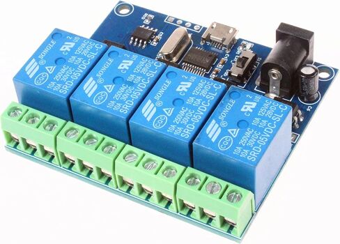NOYITO 4-Channel Micro USB Relay Module USB Smart Control Switch USB Intelligent Control Switch in Saudi Arabia