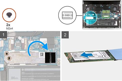 HYY 2nd Second 2280 M.2 SSD Heatsink Cover Hard Drive Heat Shield w/Screws Replacement for Dell G7 15 Gaming 7500 7700 0KKCTR KKCTR in Saudi Arabia