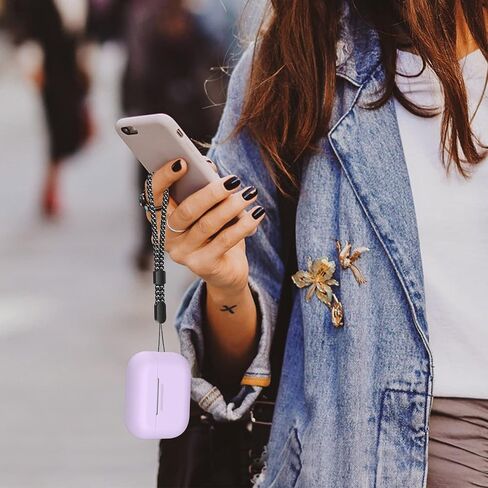 غطاء حماية من السيليكون من AHASTYLE AirPods Pro 2 [مصباح LED أمامي مرئي] متوافق مع AirPods Pro الجيل الثاني (أسود) in Saudi Arabia