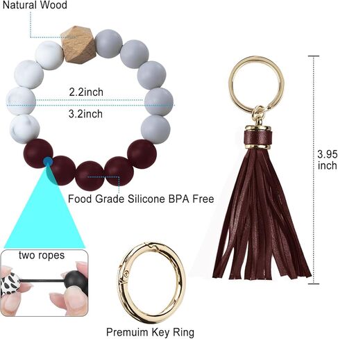 غطاء حافظة Airpods من السيليكون، حافظة واقية Wonjury مع سلسلة مفاتيح سوار للنساء والفتيات، حافظة شحن Air Pod 2 & 1، أزرق دينم in Kuwait