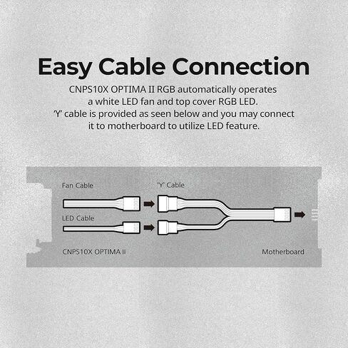 مبرد هواء وحدة المعالجة المركزية Zalman 10X Optima-II RGB - فائق الهدوء 120 مم RGB - Intel LGA2066/2011-V3/2011/1200/115X/1366، أنابيب حرارة نحاسية AMD AM4/AM3+/AM3-4 - 180 وات TDP - 1500 دورة في الدقيقة، أبيض in Kuwait