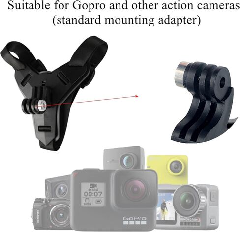 حامل لحزام القطط لـ Gopro، سترة ناعمة ومرنة للقطط مع قاعدة تثبيت قياسية ومسمار طويل، حزام تثبيت خلفي للقطط الأليفة لـ Gopro Hero جميع الموديلات، مناسب للقطط الصغيرة in Kuwait