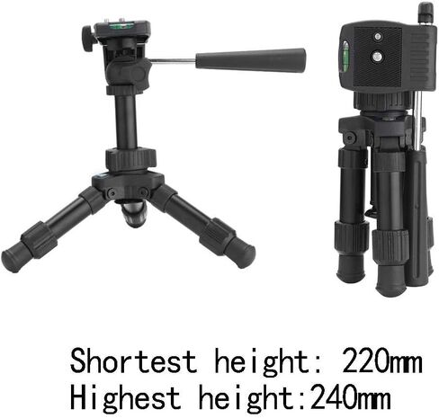 حامل ثلاثي القوائم صغير الحجم قابل للتمدد يوضع على سطح الطاولة مناسب للسفر مع مستويات مزدوجة مناسب لكاميرا نيكون دي اس ال ار in Kuwait