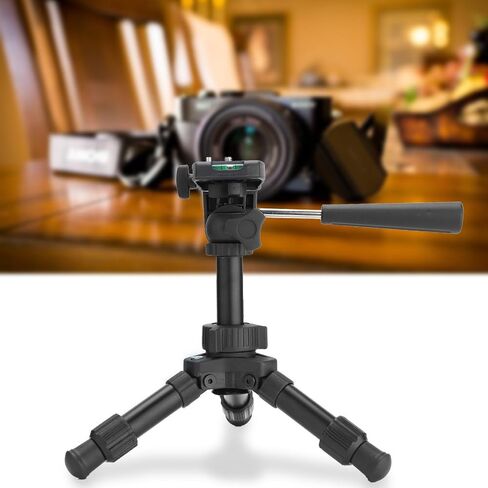 حامل ثلاثي القوائم صغير الحجم قابل للتمدد يوضع على سطح الطاولة مناسب للسفر مع مستويات مزدوجة مناسب لكاميرا نيكون دي اس ال ار in Kuwait
