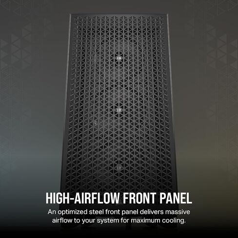 Corsair 3000D Airflow Mid-Tower PC Case – 2X SP120 Elite Fans – Four-Slot GPU Support – Fits up to 8X 120mm Fans – High-Airflow Design – Black in Kuwait