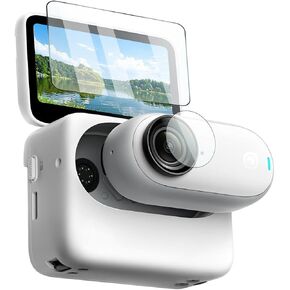 غطاء حافظة من السيليكون من SkingHong لهاتف Insta 360 GO3 لعدسة الكاميرا، مضاد للخدش وجلد واقي لملحقات Insta 3 6 0 GO3 للاستخدام الخارجي/السفر (غطاء سيليكون - أسود) in Kuwait