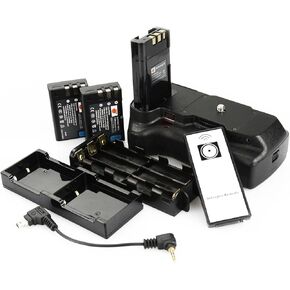 DSTE Replacement for Pro IR Remote Vertical Battery Grip + 2X EN-EL9 Compatible Nikon D40 D40X D60 D3000 D5000 SLR Digital Camera in Kuwait