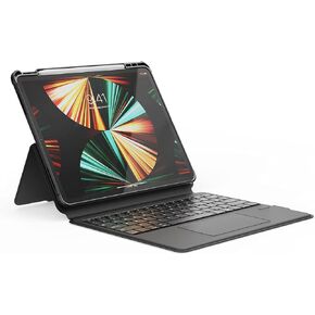 I والك حافظة كيبورد متوافقة مع ايباد برو 11 انش (الجيل الخامس، الجيل الرابع/الثالث) مع حامل قلم وحافظة قابلة للفصل ولوحة مفاتيح لاسلكية in Kuwait