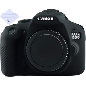 Yisau Camera Case for Canon EOS Rebel T6 T7, Silicion Rubber Camera Case Cover Detachable Protective for EOS 1300D Rebel T6/ EOS 1500D Rebel T7 KISS X90 Camera (Red) in Kuwait