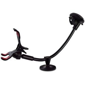 IPOW Upgraded Truck Phone Mount Holder Universal 11 Inches Long Arm Windshield Dashboard Car Mount Cradle with Adjustable X Clamp&Ultra Dashboard Base for Smartphones in Kuwait