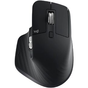 Logitech MX Master 3S - Wireless Performance Mouse with Ultra-Fast Scrolling, Ergo, 8K DPI, Track on Glass, Quiet Clicks, USB-C, Bluetooth, Windows, Linux, Chrome (Black) in Kuwait
