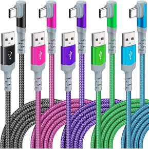 5Pack USB C Cable,10FT 3.1A Type C Charger Right Angle Fast Charging Cable in Saudi Arabia