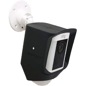 غطاء حماية من السيليكون متوافق مع بطارية كاميرا Ring Spotlight أو الطاقة الشمسية، يوفر حماية من وهج الشمس والأشعة فوق البنفسجية وكاميرا أمان مخفية (عبوتان، أسود) in Kuwait