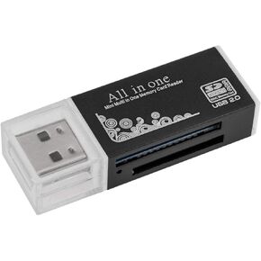 Acuvar Ultra High Speed Memory Card Reader & Writer for SD, SDHC, SDXC, MicroSD, MicroSDHC, MicroSDXC, Computers and All USB Enabled Devices Plug and Play OSX Windows Chrome (Gold)