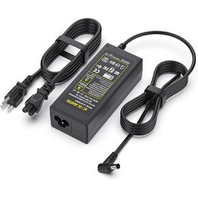 شاحن سلك محول تيار متردد 19 فولت لـ LG 19 بوصة 20 بوصة 22 بوصة 23 بوصة 24 بوصة 27 بوصة 29 بوصة 32 بوصة 34 بوصة شاشة LCD LED عريضة HDTV Flatron IPS236V IPS236-PN E2750VR-SN 27MP38VQ قابس سلك إمداد الطاقة in Kuwait