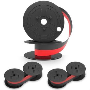 Sharp EL-1197PIII Calculator Ink Ribbon Set of 6 – Compatible with Canon MP11DX, Calculator Ribbon Red/Black for High Print Capacity and Bright Results – Easy Setup for Popular Calculator Models