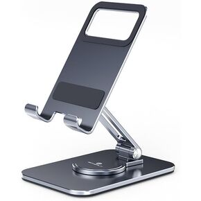 حامل حامل الهاتف اللوحي MagicHold، دوار سفلي، قابل للتعديل والطي، مصنوع من سبائك الألومنيوم المعدنية، متوافق مع جميع أجهزة iPad in Kuwait