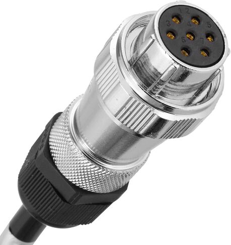 DALLUX Heavy Duty Vehicle Coil Trailer Cable with 2 Channel 4 PIN AV Connector Disconnect Kit for Truck Caravan Motor Home Backup Security Camera Monitor System in Kuwait