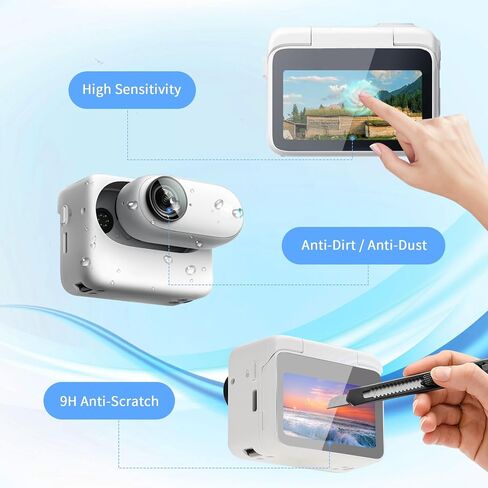غطاء حافظة من السيليكون من SkingHong لهاتف Insta 360 GO3 لعدسة الكاميرا، مضاد للخدش وجلد واقي لملحقات Insta 3 6 0 GO3 للاستخدام الخارجي/السفر (غطاء سيليكون - أسود) in Kuwait