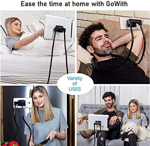 جو ويث حامل تابلت وجوال مغناطيسي، حامل موبايل عالمي، دعامة ليزي للطاولة والسرير ودراجة السيارة، حامل عنق اوزة دوار قابل للتعديل بتصميم مرن وقابل للطي والحمل in Kuwait
