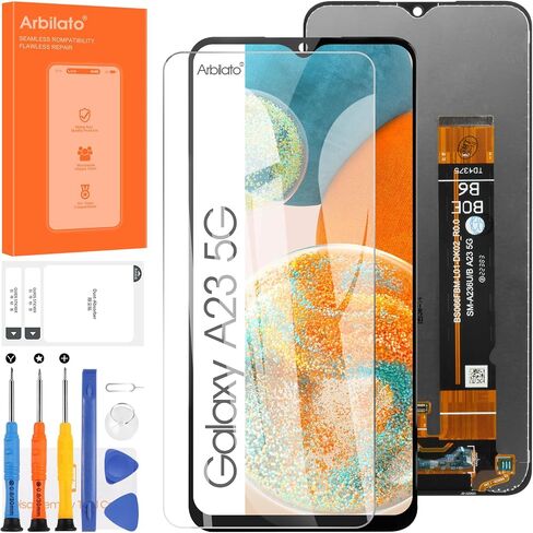 استبدال شاشة LCD لهاتف Samsung Galaxy A23 5G لشاشة LCD Samsung A236 SM-A236U، SM-A236B، SM-A236E أجزاء إصلاح مجموعة التحويل الرقمي التي تعمل باللمس (أسود بدون إطار) in Saudi Arabia