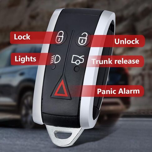 Aichiyu دخول بدون مفتاح ذكي مفتاح التحكم عن بعد استبدال فوب لجاكوار XF XFR XJ8 XK XK8 XKR 2007 2008 2009 2010 2011 2012 2013 2014 2015 FCC ID: KR55WK49244 KR55WK45694 315Mhz PCF7953 Chip in Saudi Arabia