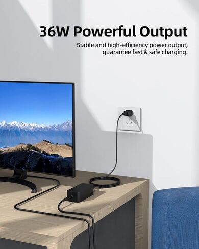 سلك طاقة 12 فولت مناسب لشاشة Dell 22 بوصة 23 بوصة 24 بوصة S2340M S2440LB S2340L S2319NX S2240M S2719H S2419 S2316H S2316M محول شاحن شاشة LCD LED in Kuwait
