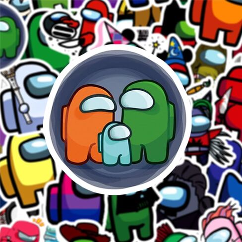 50 قطعة من ملصقات مغامرات رجل الفضاء بين Game Us لزجاجات المياه، ألعاب المراهقين والبنات البالغين، ملصقات فينيل مقاومة للماء لأجهزة الكمبيوتر المحمول، والهاتف، والدفتر المحمول، وملصق لوح التزلج Pegatinas Juguete in Kuwait