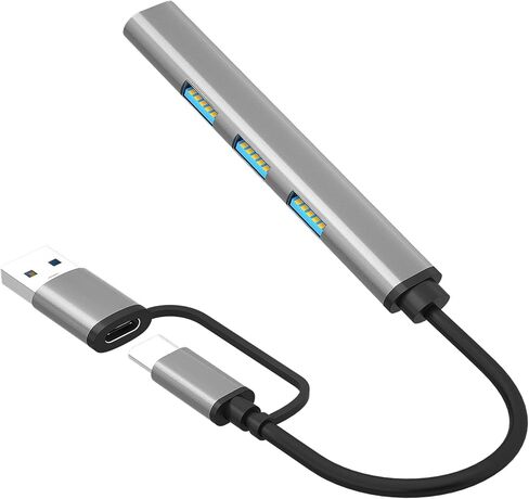SGIN USB C to USB 4 Ports Hub, 5V/3A USB C Adapter, USB C Splitter for Laptop, USB Type C to USB Hub for PC, Chromebook, MacBook and More USB Type C Devices in Saudi Arabia
