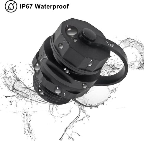 ACEIRMC 4pcs RJ45 Ethernet LAN Cable Connector CAT6 Shielded Industrial Panel Mount Bulkhead Feed Thru Coupler with Waterproof IP67 Dustproof Cap Outdoor Industrial Standard in Saudi Arabia