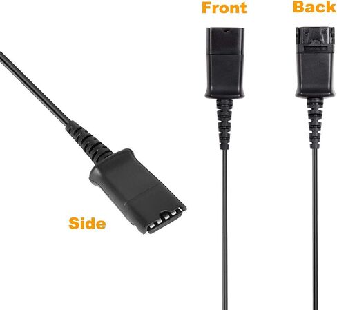 VoiceJoy Call Center Headset Quick Disconnect Cable Y Splitter Adapter Y Training Supervisor Cable with Mute Button Compatible with Plantronics Headsets in Kuwait