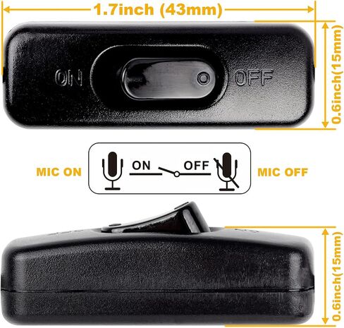 VoiceJoy Call Center Headset Quick Disconnect Cable Y Splitter Adapter Y Training Supervisor Cable with Mute Button Compatible with Plantronics Headsets in Kuwait
