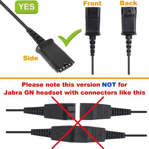 VoiceJoy Call Center Headset Quick Disconnect Cable Y Splitter Adapter Y Training Supervisor Cable with Mute Button Compatible with Plantronics Headsets in Kuwait