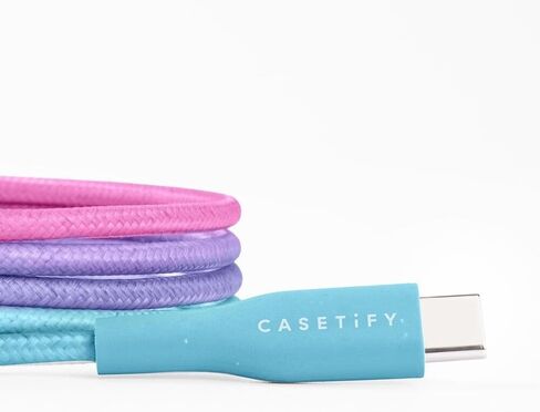 CASETiFY كابل Powerthru USB-C إلى USB-C (1 متر/3.3 قدم) - بوب بلوك in Saudi Arabia