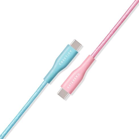 CASETiFY كابل Powerthru USB-C إلى USB-C (1 متر/3.3 قدم) - بوب بلوك in Saudi Arabia