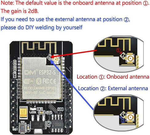 2PCS ESP32-CAM-MB, Aideepen ESP32-CAM W BT Board ESP32-CAM-MB Micro USB to Serial Port CH-340G with OV2640 2MP Camera Module Dual Mode in Kuwait
